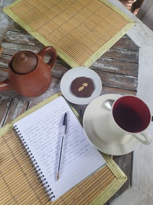 Tea and a biccy! at Tasty Vegan in Seminyak