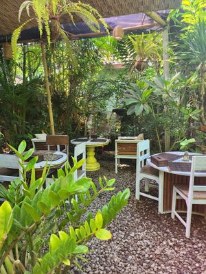 Seating at Tasty Vegan in Seminyak