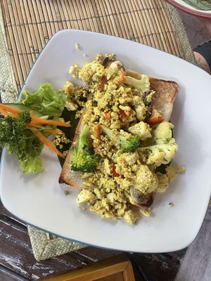 tofu scramble  at Tasty Vegan in Seminyak