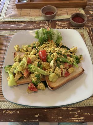 Scrambled Tofuu  at Tasty Vegan in Seminyak
