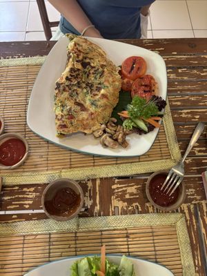 Omelette   at Tasty Vegan in Seminyak