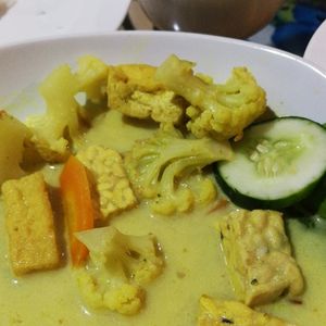 coconut curry at Tasty Vegan in Seminyak