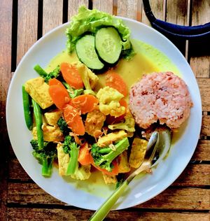 nasi kare at Tasty Vegan in Seminyak