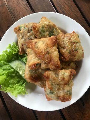 Cooking class - martabak at Tasty Vegan in Seminyak