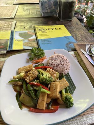 Nasi Lada Hitam  at Tasty Vegan in Seminyak