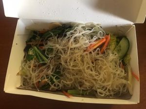 Bihun goreg delivery at Tasty Vegan in Seminyak