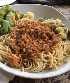 spaghetti  at Tasty Vegan in Seminyak