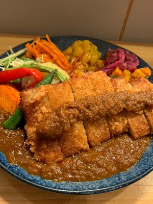 ヴィーガンカツカレー  at Chabuya Curry Tenjin ちゃぶや in Fukuoka