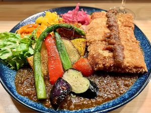 Katsu   at Chabuya Curry Tenjin ちゃぶや in Fukuoka