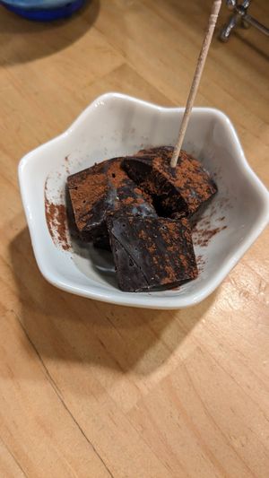 🍫 Vegan Chocolate (280¥) at Chabuya Curry Tenjin ちゃぶや in Fukuoka