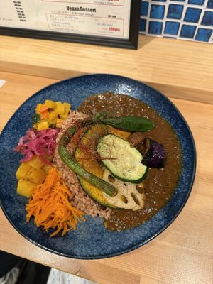 Vegetable curry   at Chabuya Curry Tenjin ちゃぶや in Fukuoka