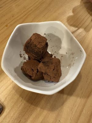 Chocolate made with Tofu   at Chabuya Curry Tenjin ちゃぶや in Fukuoka
