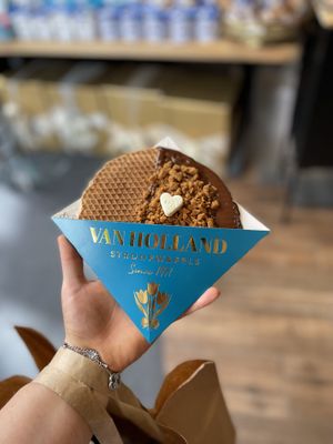 Amazing! Very very tasty- ₽23 for 2   at Van Holland Stroopwafels in Amsterdam