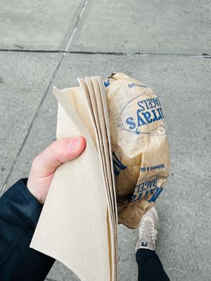   at Murray's Bagels in New York City