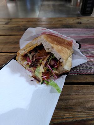 Vegan döner sandwich at Soul Kebab in Hamburg