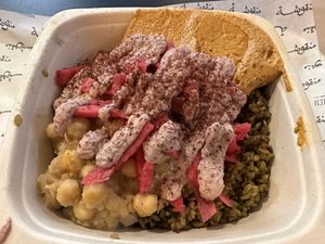 Vegan Freekeh  at Manousheh in New York City