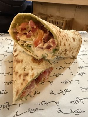 Vegan falafel   at Manousheh in New York City