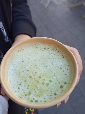 Cucumber juice to go at Oats Day Long in Brussels