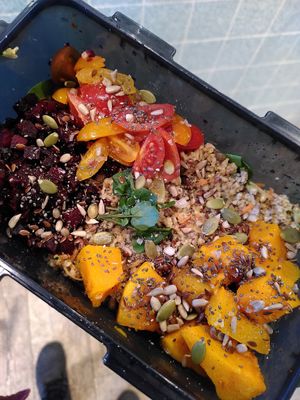 Oat grain bowl at Oats Day Long in Brussels