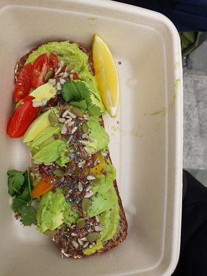 Wunderbrot- avocado bread at Oats Day Long in Brussels