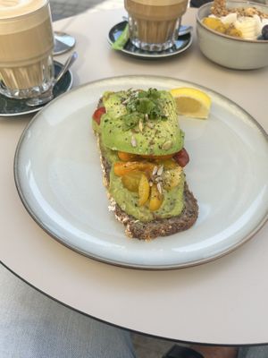 Avocado bread   at Oats Day Long in Brussels