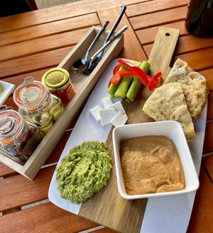 vegan charcuterie at Apéritif in Durham