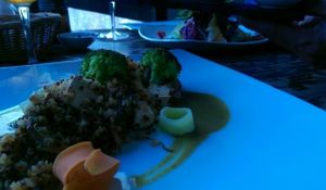 Quinoa risotto at Hesperides in Lanzarote