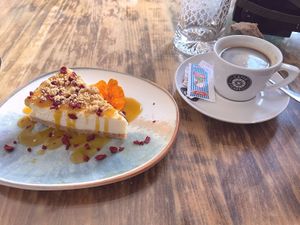 Cheesecake at Hesperides in Lanzarote