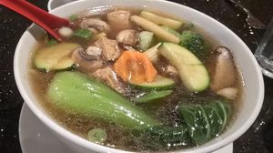 Vegan Vegetable Tofu soup at Young's Café Vietnamese Cuisine in Fort Collins