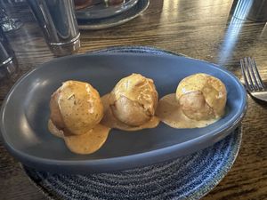 Mac n cheese pakora   at Dhoom in Dunfermline