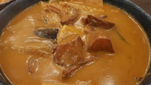 Aubergine and fried bean stick curry (vg) at Chilli Padi in Newcastle Upon Tyne