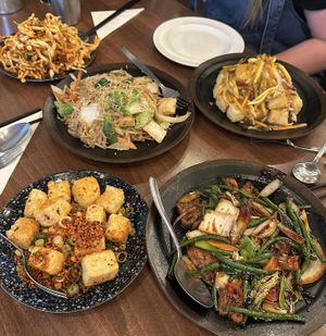 Vegan selection of dishes   at Chilli Padi in Newcastle Upon Tyne