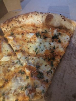 Vegan buffalo pizza at Mikey's Late Night Slice in Cincinnati