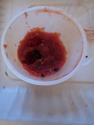 Marinara sauce at Mikey's Late Night Slice in Cincinnati