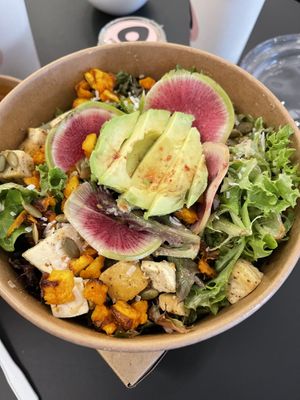 Coconut rice bowl at Pinkavo Cafe in Langley