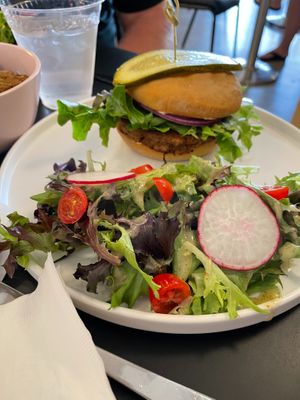 Don’t remember what this burger was called. at Pinkavo Cafe in Langley