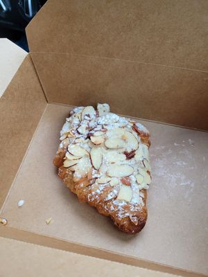 Almond Croissant at Pinkavo Cafe in Langley