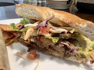 Bagel cut in half   at Sala - Berjaya Times Square in Kuala Lumpur