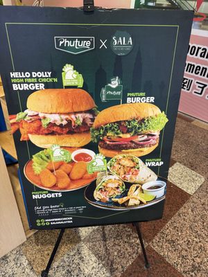Sign promoting specials #Veganuary at Sala - Berjaya Times Square in Kuala Lumpur