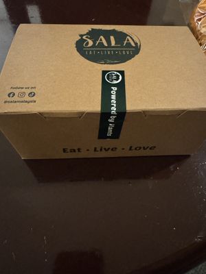 Takeaway box with Phuture Wrap #Veganuary at Sala - Berjaya Times Square in Kuala Lumpur