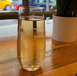 Sparkling wine  at Plum in New York City
