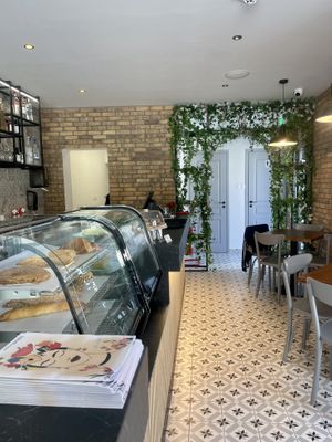 Indoor seating  at The Fort Cafe Bar in Larnaca