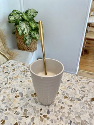 Chai latte   at Yollie - the Popice Café in Karlsruhe