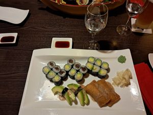 Vegan Sushi (Avocado, Pumpkin, Tofu) at Osaka - Dudweilerstrasse in Saarbrucken