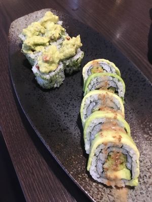 Midori Roll (Guacamole/pepper/beens/radish)&Green Maki(Avocado/Cucumber/radish) at Osaka - Dudweilerstrasse in Saarbrucken