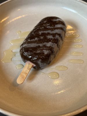 Blueberry ice cream bar   at Vegan Dükkan Lokanta - The Eatery in Istanbul