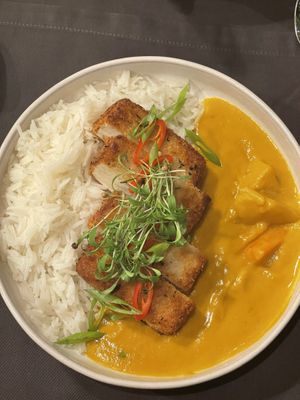 Tofu Katsu Curry  at Vegan Dükkan Lokanta - The Eatery in Istanbul
