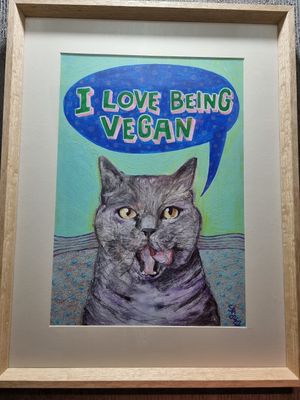 Toilet decor at Vegan Dükkan Lokanta - The Eatery in Istanbul