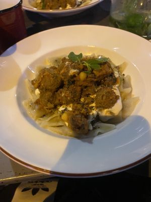 Vegan mantı  at Vegan Dükkan Lokanta - The Eatery in Istanbul