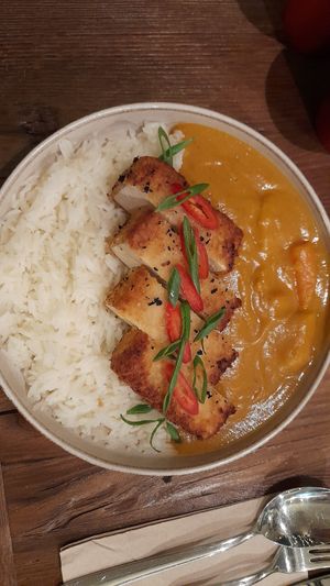Tofu katsu curry at Vegan Dükkan Lokanta - The Eatery in Istanbul